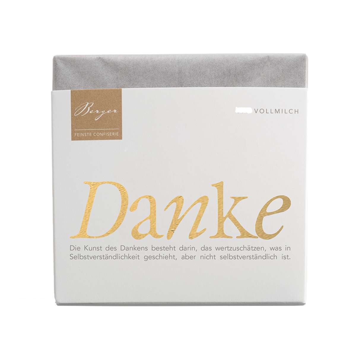 Berger Vollmilchschokolade „Danke“