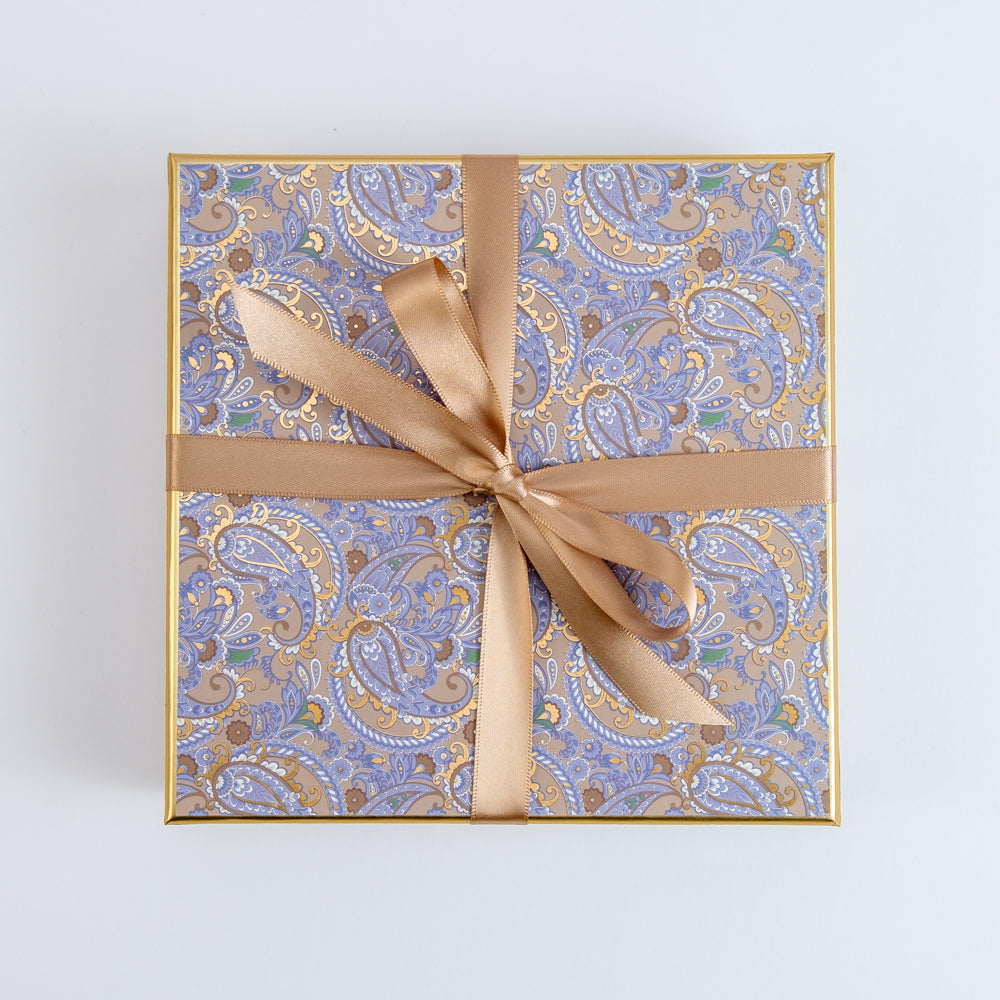 36 Pralinen | weihnachtliches Paisley | vier Farben