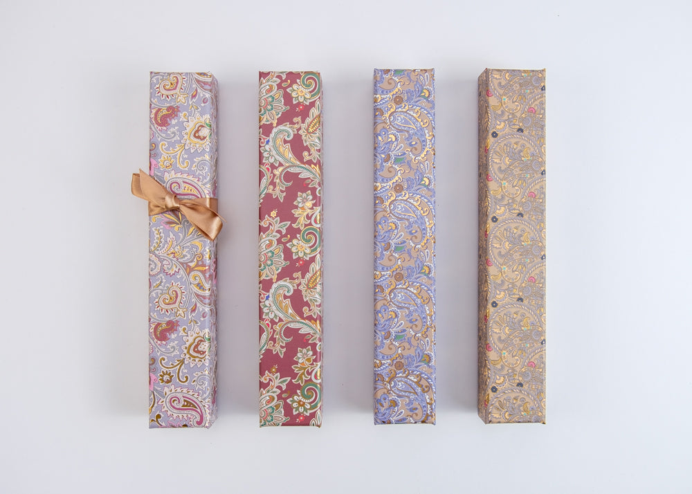 8er Pralinenstange | weihnachtliches PAISLEY | vier Farbvarianten