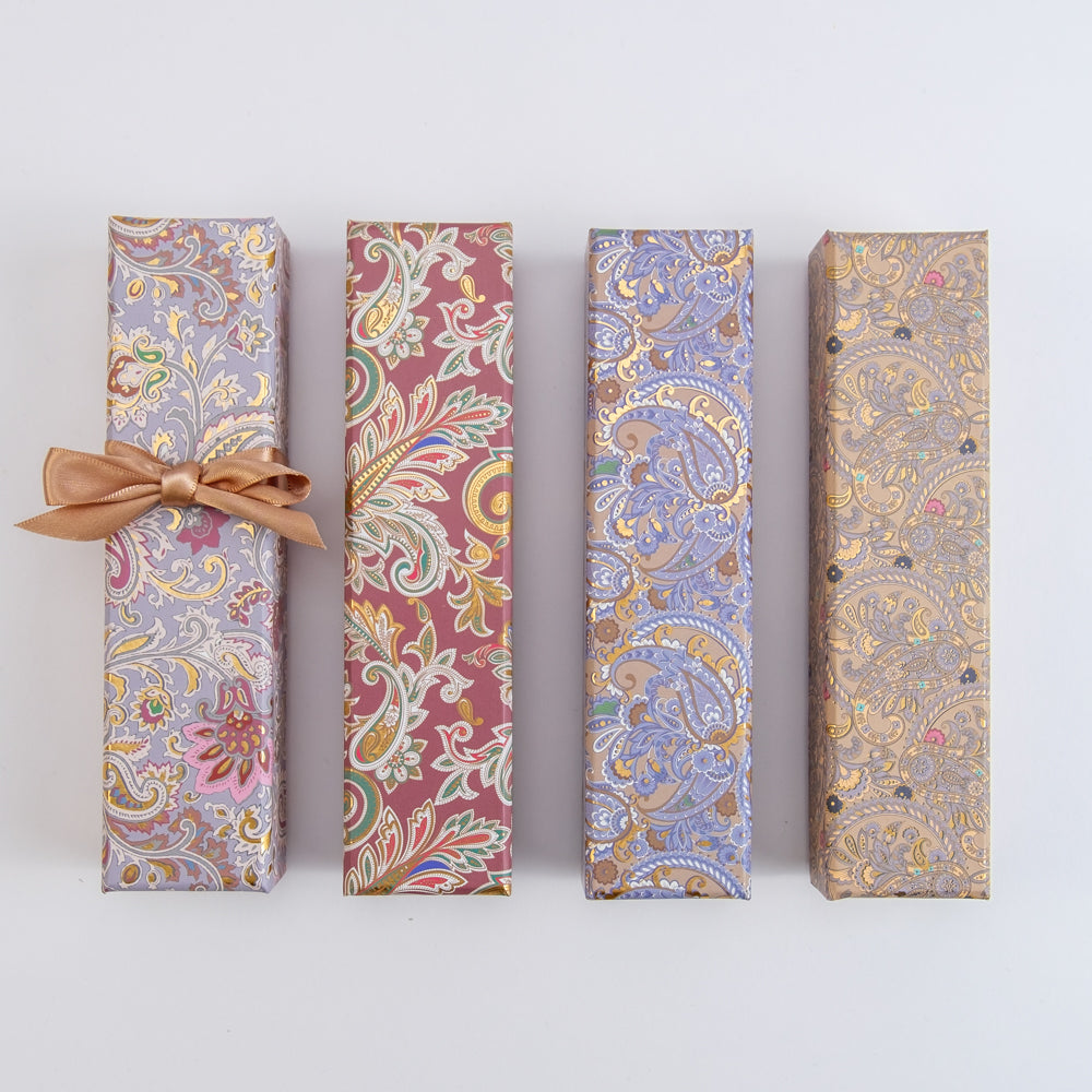 5er Pralinenstange | weihnachtliches PAISLEY | vier Farbvarianten