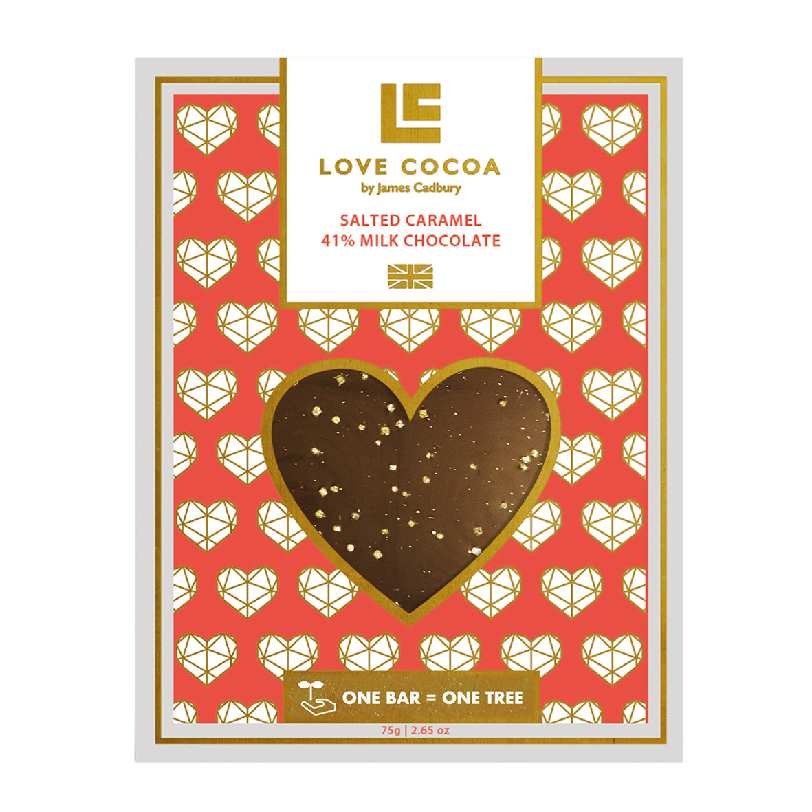 Love Cocoa Milk Chocolate Salted Caramel Hearts
