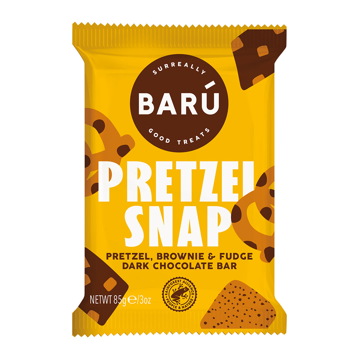 Baru Chocolate Bar Dark Pretzel, Brownie & Fudge