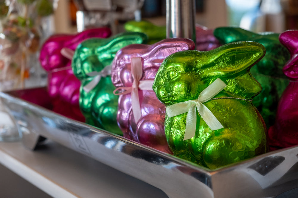 Schoko-Osterhase in Stanniol | Vollmilchschokolade | mittelgroß