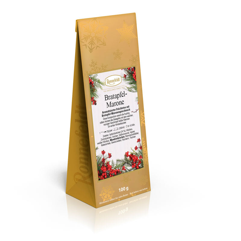 Weihnachts- und Wintertee: Bratapfel-Marone