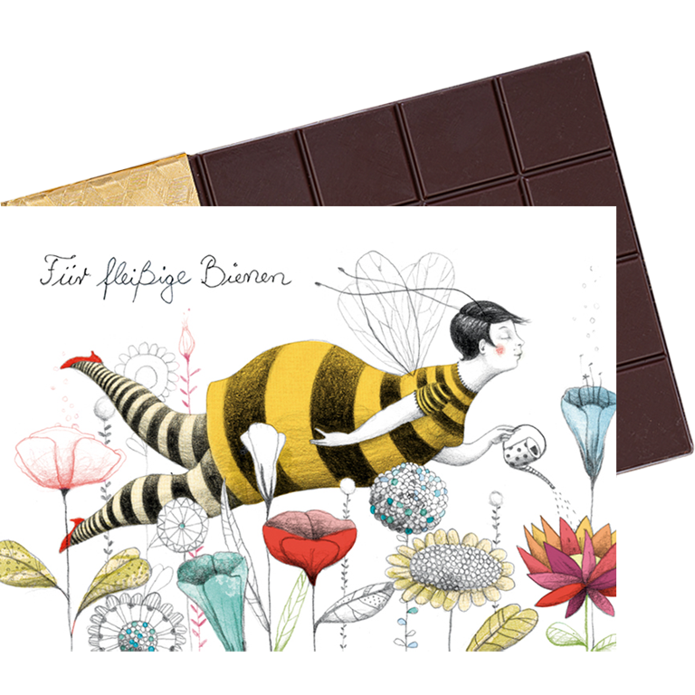Barbara Krönner Tafelschokolade "Für fleißige Bienen"