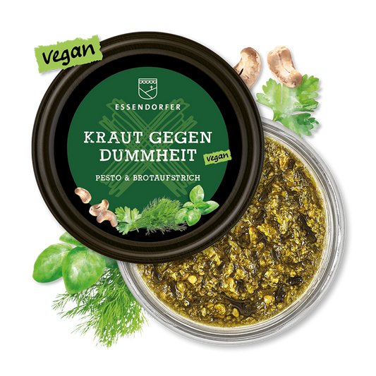 Kraut gegen Dummheit Kräuterpesto – Pesto & Brotaufstrich