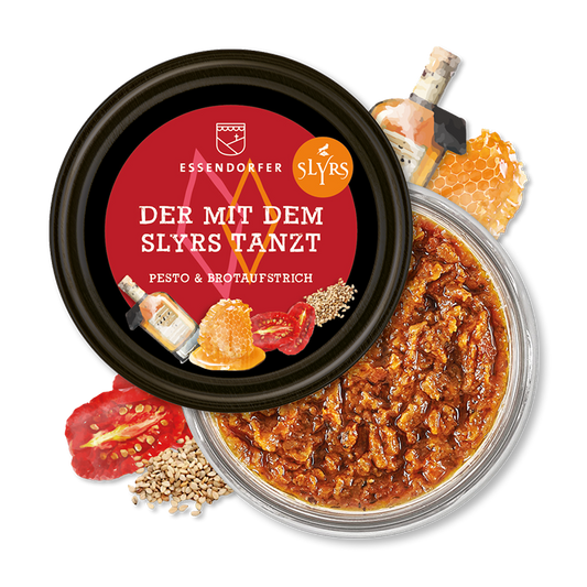 "Der mit dem Slyrs tanzt" – Pesto & Brotaufstrich