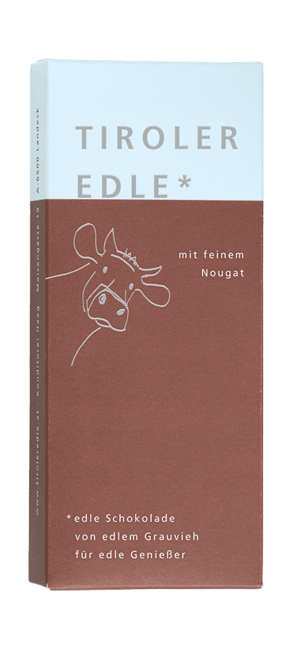 Tiroler Edle Milchschokolade mit Nougat