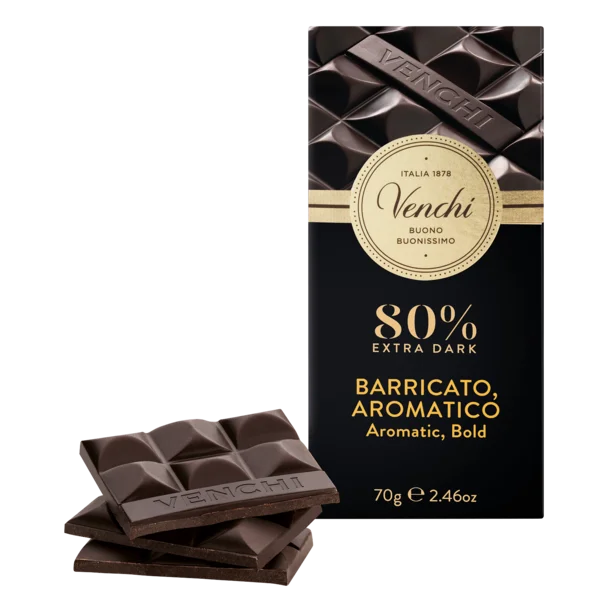 Venchi8 80% Extra dark Barricato, aromatico
