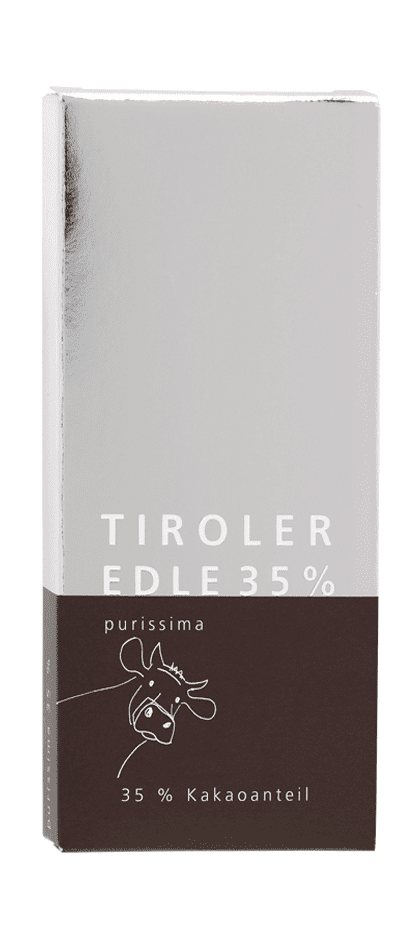 Tiroler Edle Milchschokolade PURISSIMA 35%