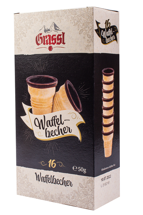 Grassl Schokoladen Waffelbecher